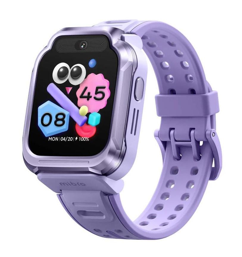 Смарт-часы детские Mibro S1 1,68" 4G/Wi-Fi/GPS видеозвонки Лавандовый (XPSWY007P)