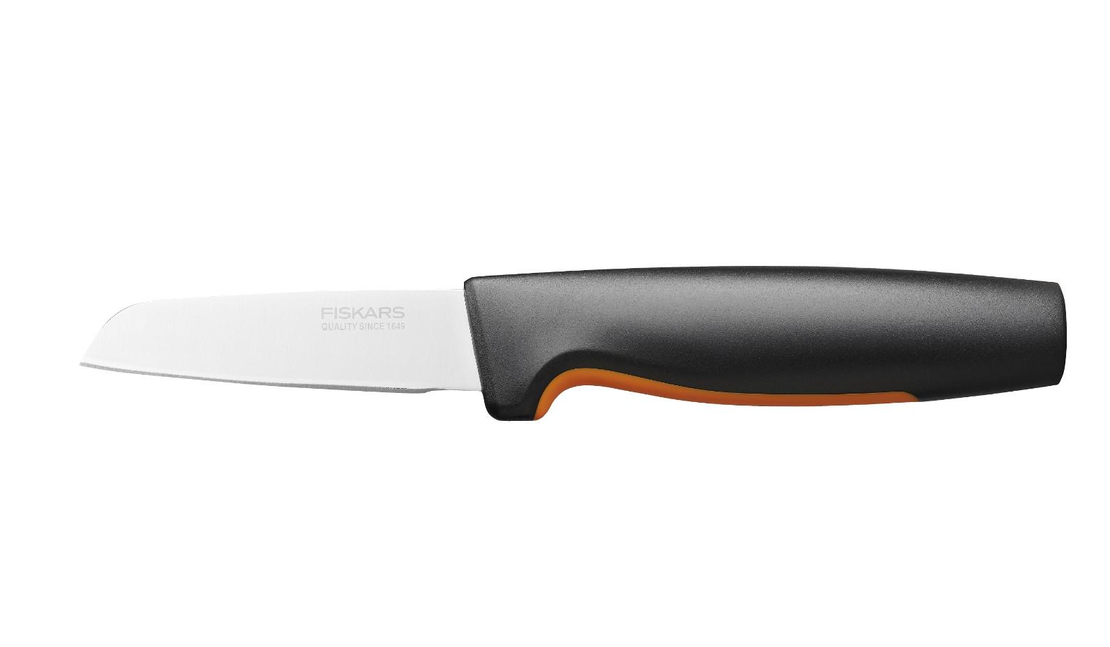 Нож для овощей и фруктов Fiskars Functional Form 8 см Черный (613486)