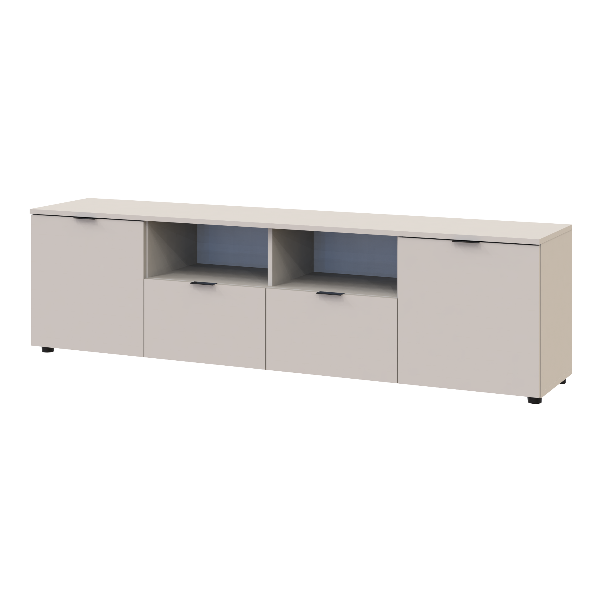 Тумба під ТВ Doros Рон 4 180х38х50 см Кашемір (DRS-011455) - фото 1 Тумба під ТВ Doros Рон 4 180х38х50 см Кашемір (DRS-011455) - фото 1