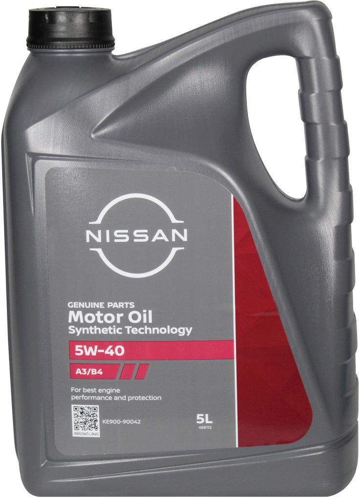 Моторне мастило Nissan А3/b4 Ke900-90042 бензин/дизель 5W-40 5 л (1400202)