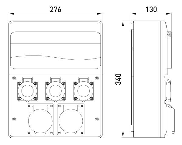 Набор монтажный E.NEXT окно 13 модулей розетки 2x16А 400 В 3P+N+PE/3x16А 230В 2P+PE (6635-000) - фото 2 Набор монтажный E.NEXT окно 13 модулей розетки 2x16А 400 В 3P+N+PE/3x16А 230В 2P+PE (6635-000) - фото 2