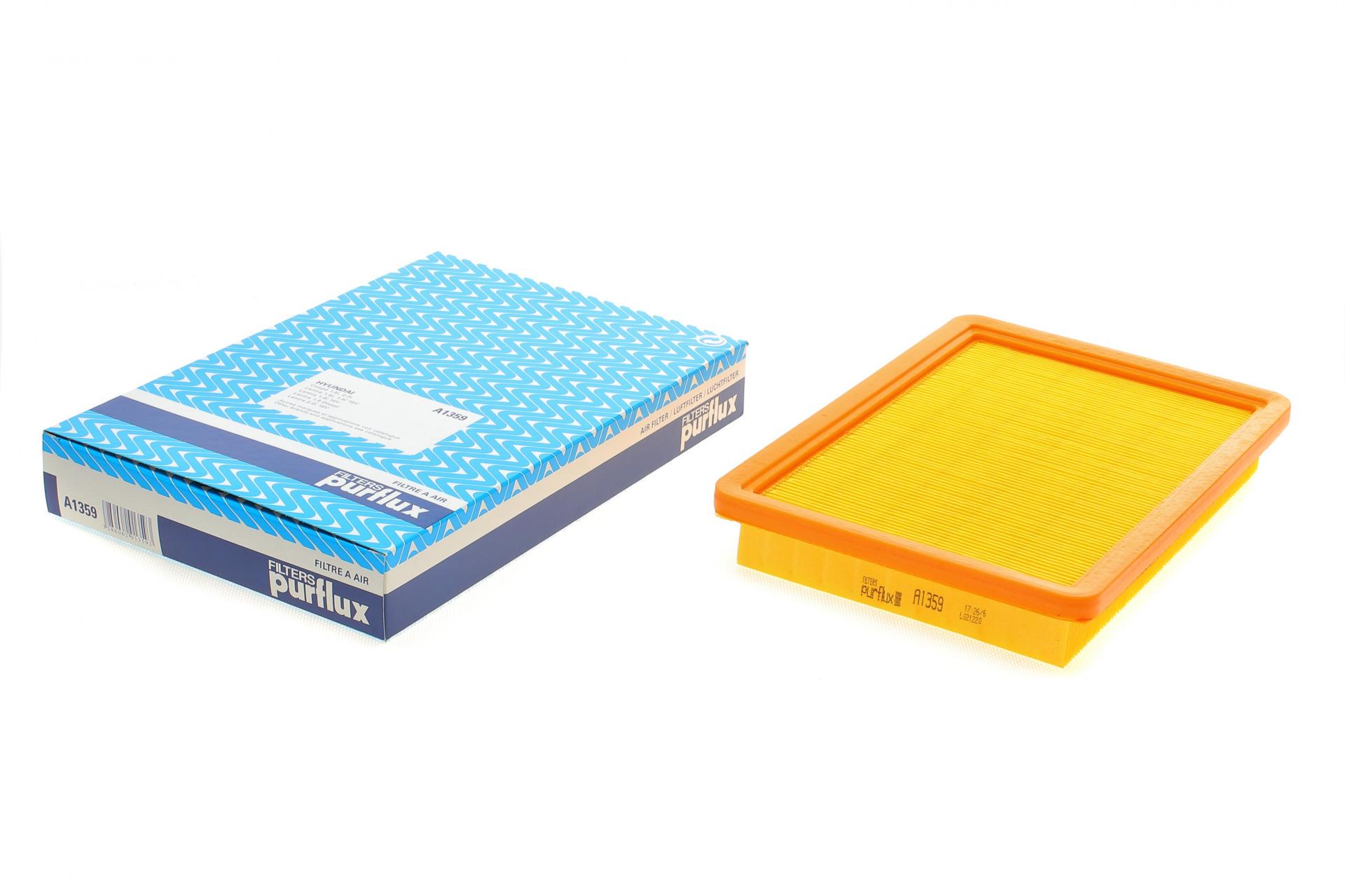 Фильтр воздушный PURFLUX для Hyundai Elantra 1,6i/1,8/2,0/1,9D 00-06- (A1359)