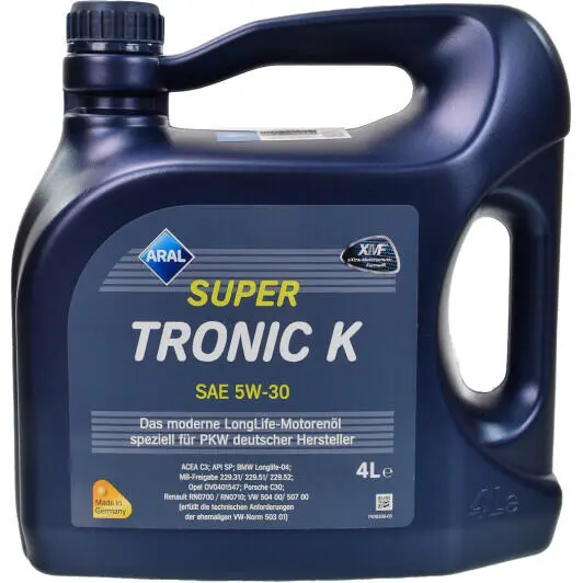 Моторное масло ARAL SuperTronic K 5W-30 4 л (15f476)