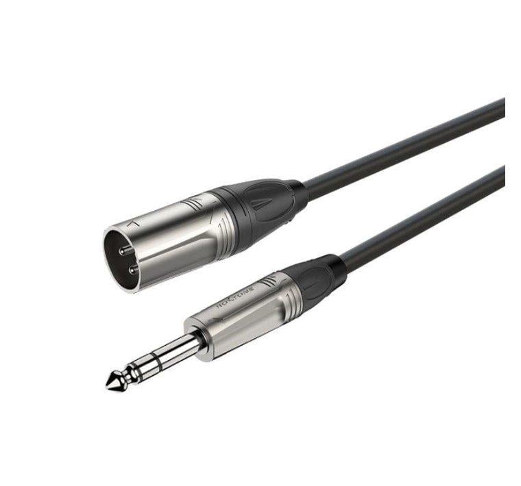Аудіокабель балансовий Roxtone DMX-J260-L10 Jack 6.3 stereo XLR Male 10 м