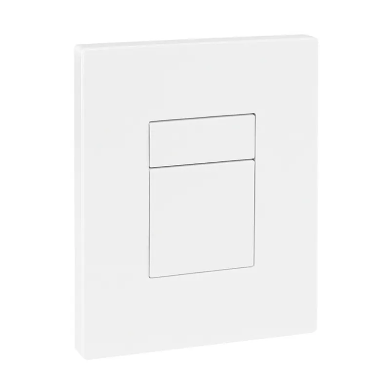 Панель смыва KOER KT-0607-03 157x198x3 мм с квадратной кнопкой Белый (OL-KR5714)