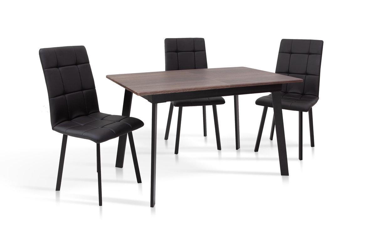 Обідній стіл Мікс Меблі Етна 1200х750 мм Чорний/Горіх (25402816) - фото 4 Обідній стіл Мікс Меблі Етна 1200х750 мм Чорний/Горіх (25402816) - фото 4