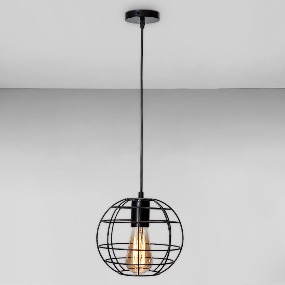 ᐉ Люстра подвесная лофт Light House LS-18595-1 BK Черный