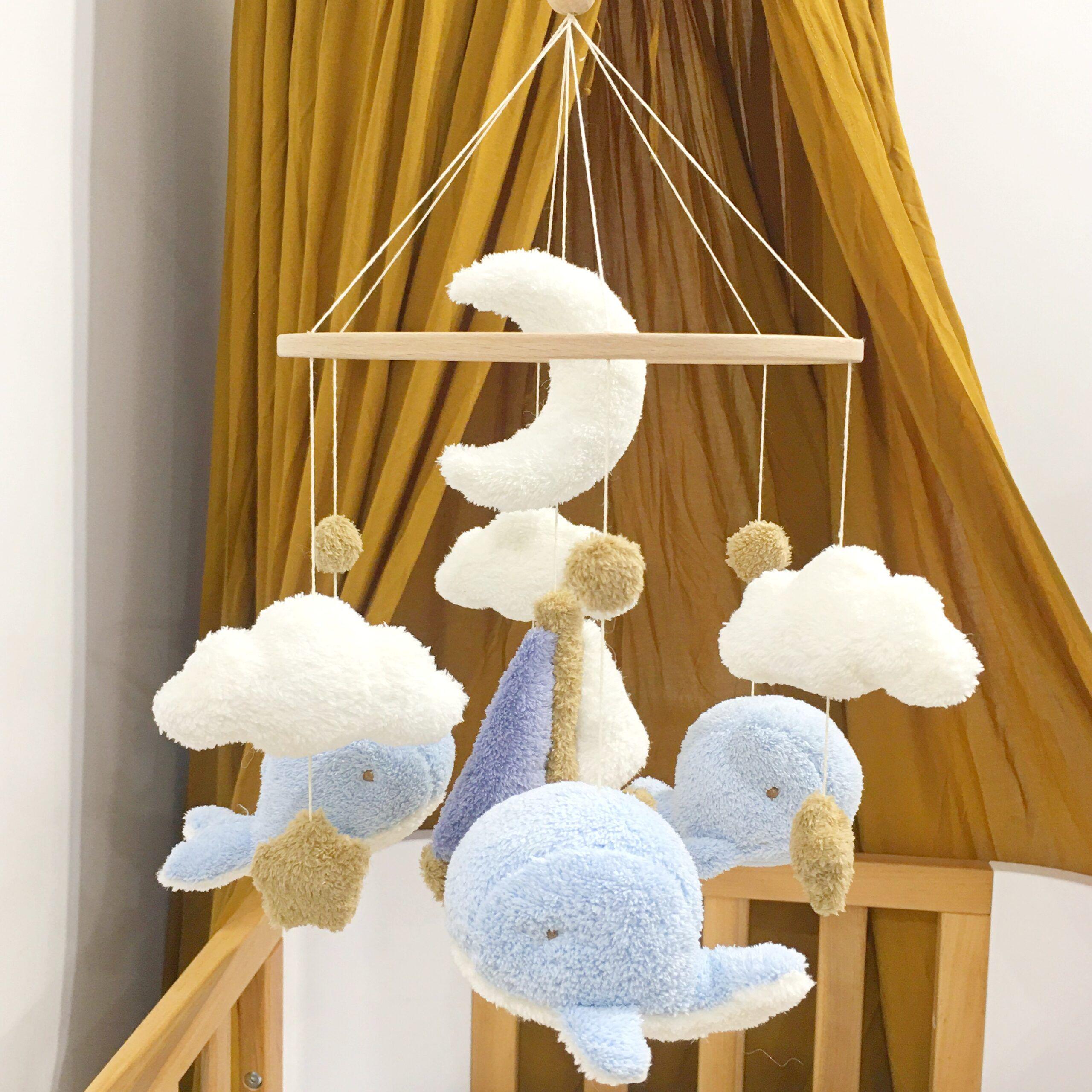 Мобіль Lamon Мрійливі кити Блакитний з білим (Lam1012188)