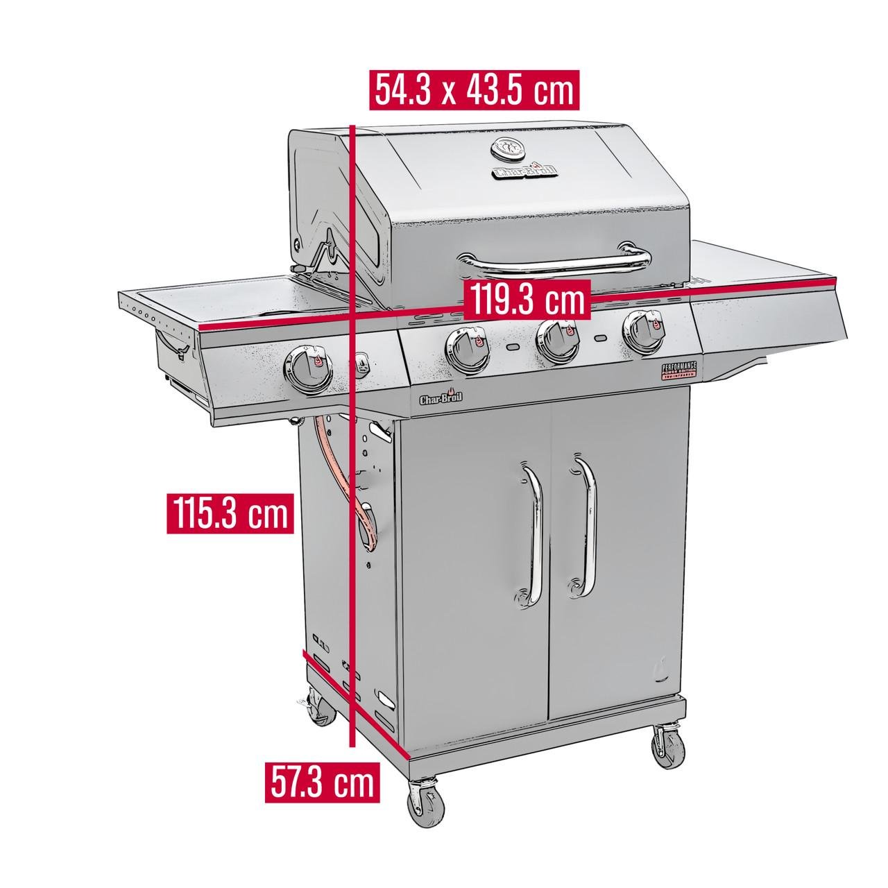 Гриль газовый Char-Broil Performance Power Edition 3 Черный (2624281708) - фото 2 Гриль газовый Char-Broil Performance Power Edition 3 Черный (2624281708) - фото 2