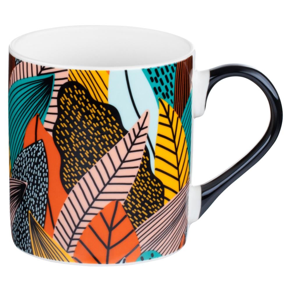 Чашка Ardesto Leaves 400 мл фарфора (AR3424)