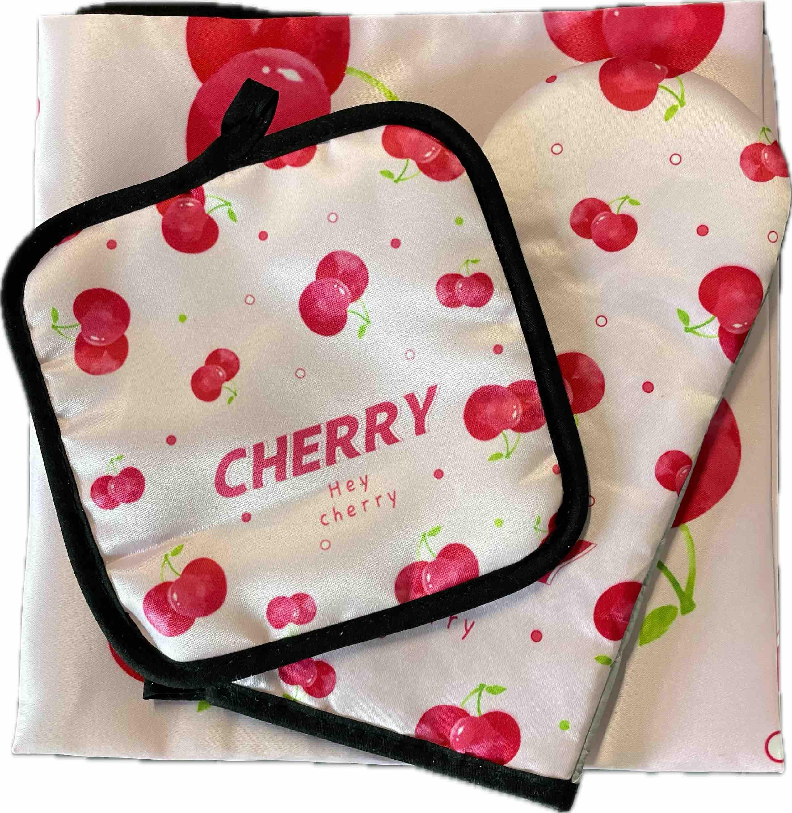 Прихватка Stenson R89670 Cherry с варежкой и фартухом (20563982)