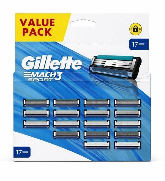 Сменные картриджи для бритья мужские Gillette Mach 3 Sport Start 17 шт.