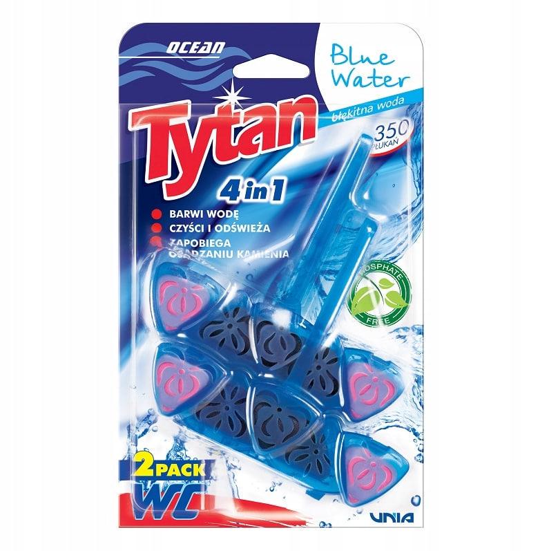Блок для четырехфазного унитаза Tytan Professional 4в1 Ocean Blue Water 2x40 г