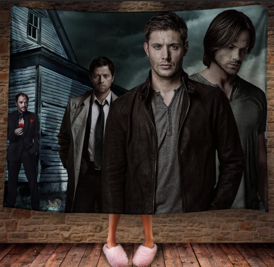 Плед з 3D принтом Supernatural Сем і Дін Вінчестери Кас Кроулі 150x200 см (epi_0447) Плед з 3D принтом Supernatural Сем і Дін Вінчестери Кас Кроулі 150x200 см (epi_0447)