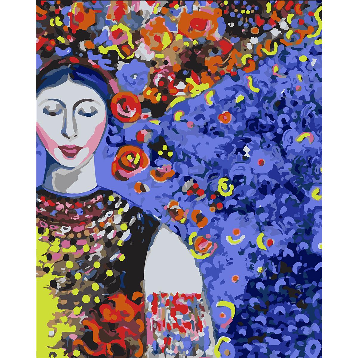 Картина за номерами Santi Чарівна українка 40x50 см (Top-954253)