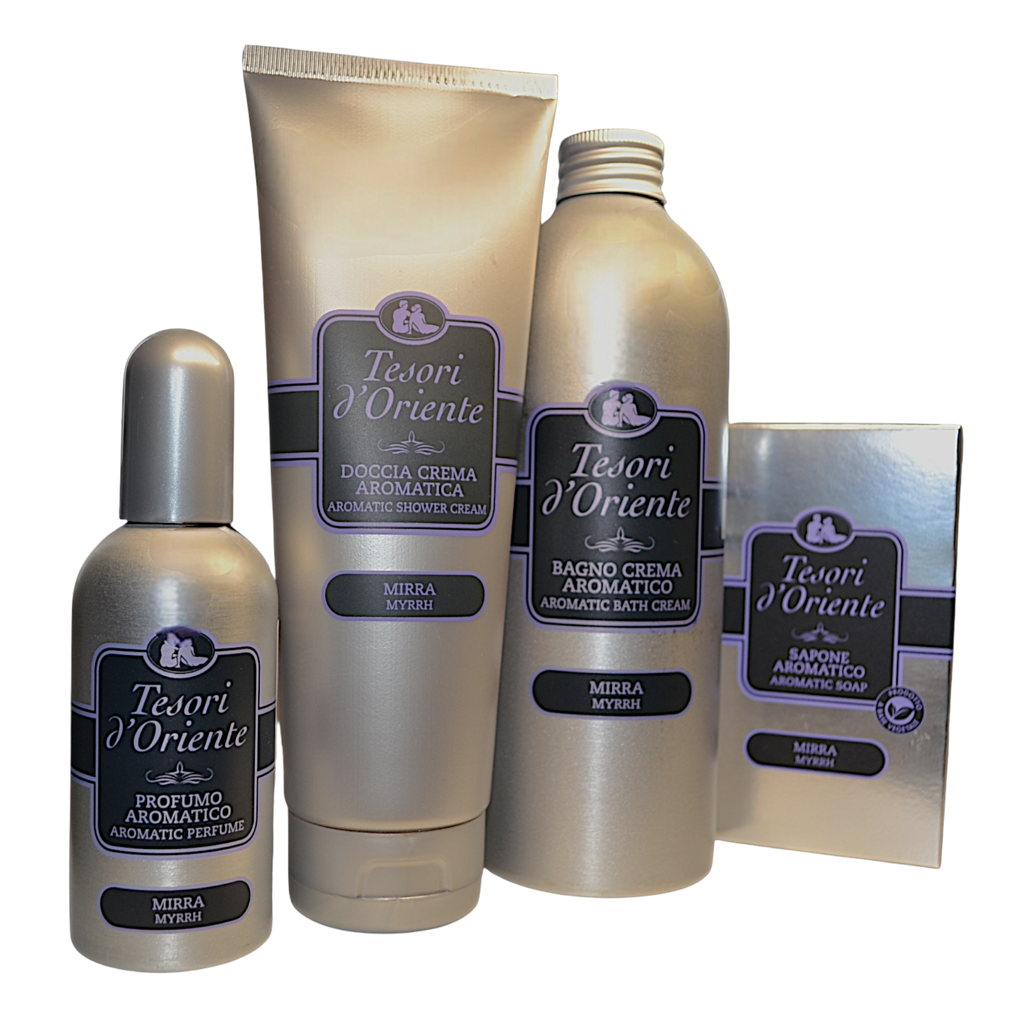 Набор подарочный Tesori d`Oriente Mirra для ухода за аромой и спа-сеансом 4 позиции (011122)