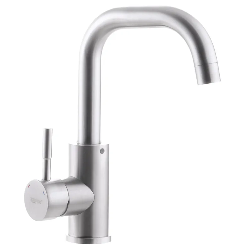 Смеситель для умывальника Zerix SUS-001G из нержавеющей стали SUS304 (ZX3120)