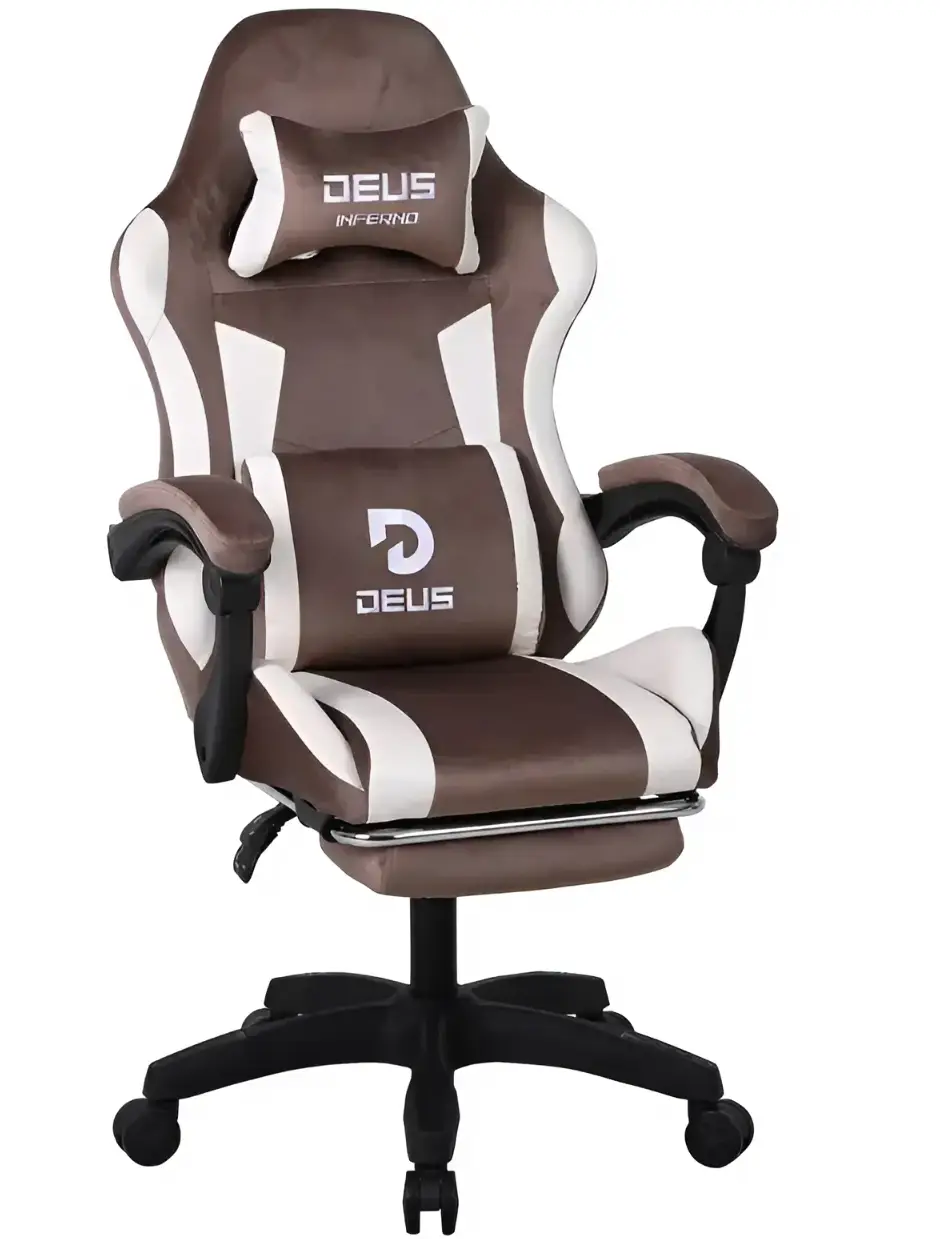 Кресло геймерское обшито замшей Deus Info 21 Коричневый Кресло геймерское обшито замшей Deus Info 21 Коричневый