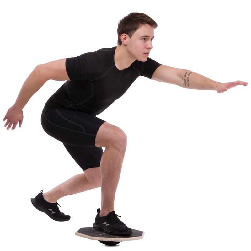 Диск балансувальный Wood Balance Board FI-4013 Коричневый (56363207) - фото 10 Диск балансувальный Wood Balance Board FI-4013 Коричневый (56363207) - фото 10