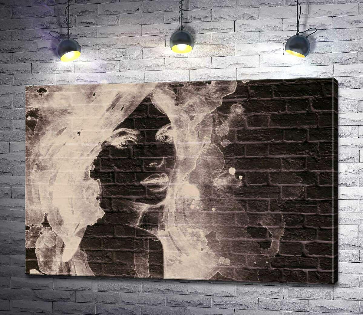 Картина ArtPoster Портрет девушки на стене 100x68 см Модуль №1 (001259)