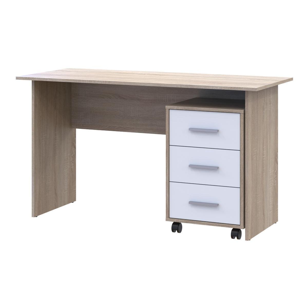 Офисный стол Doros Т3 120х60х78 см Дуб сонома/Белый (44900060) - фото 1 Офисный стол Doros Т3 120х60х78 см Дуб сонома/Белый (44900060) - фото 1
