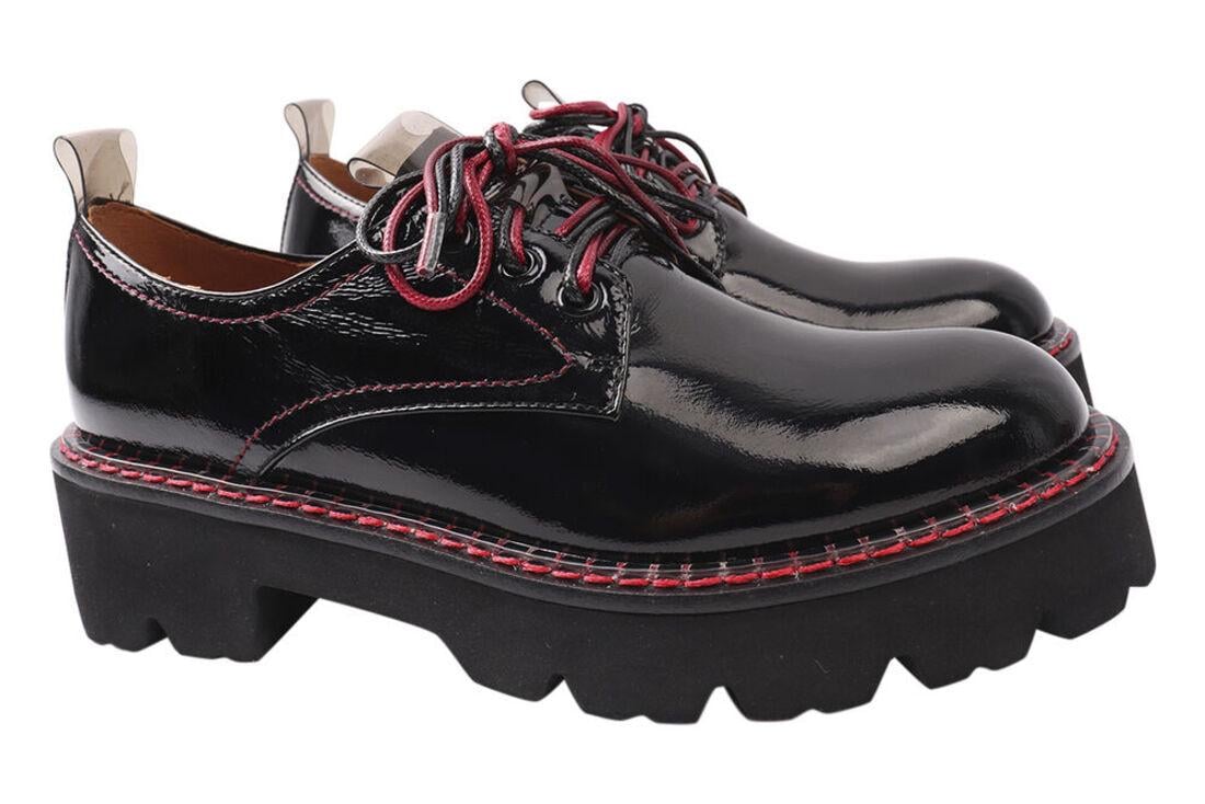 Туфли женские Brocoly из лаковой кожи на платформе р. 35 Черный (314-21DTC) Туфли женские Brocoly из лаковой кожи на платформе р. 35 Черный (314-21DTC)