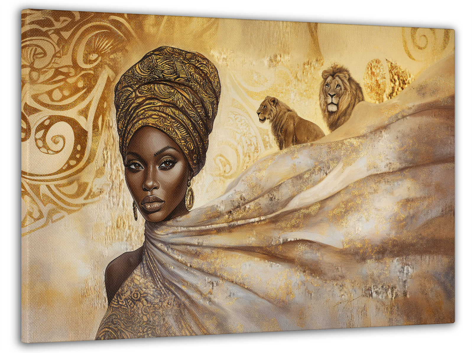 Картина на полотні Mako золото африки 60x100 см (MK10593)