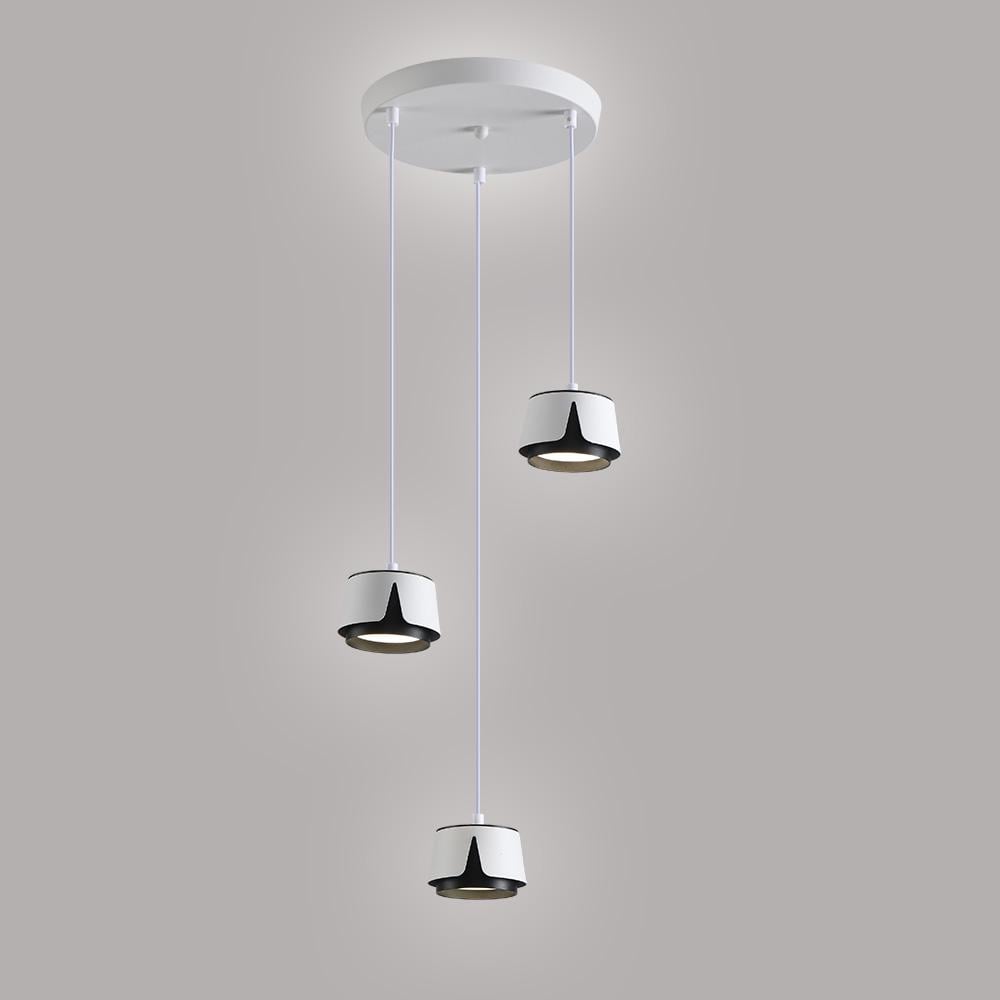 Світильник підвісний ESLLSE TELA 3R GX53 310x1000 мм Біло-чорний (10539) - фото 1