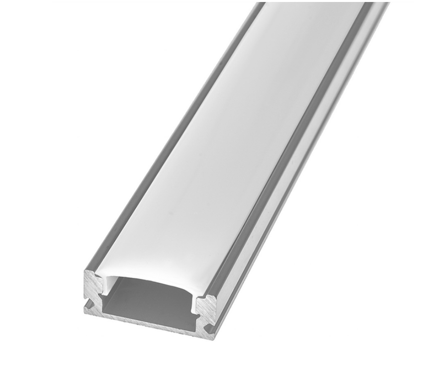 Профиль алюминиевый анодированный и рассеиватель для LED ленты накладной