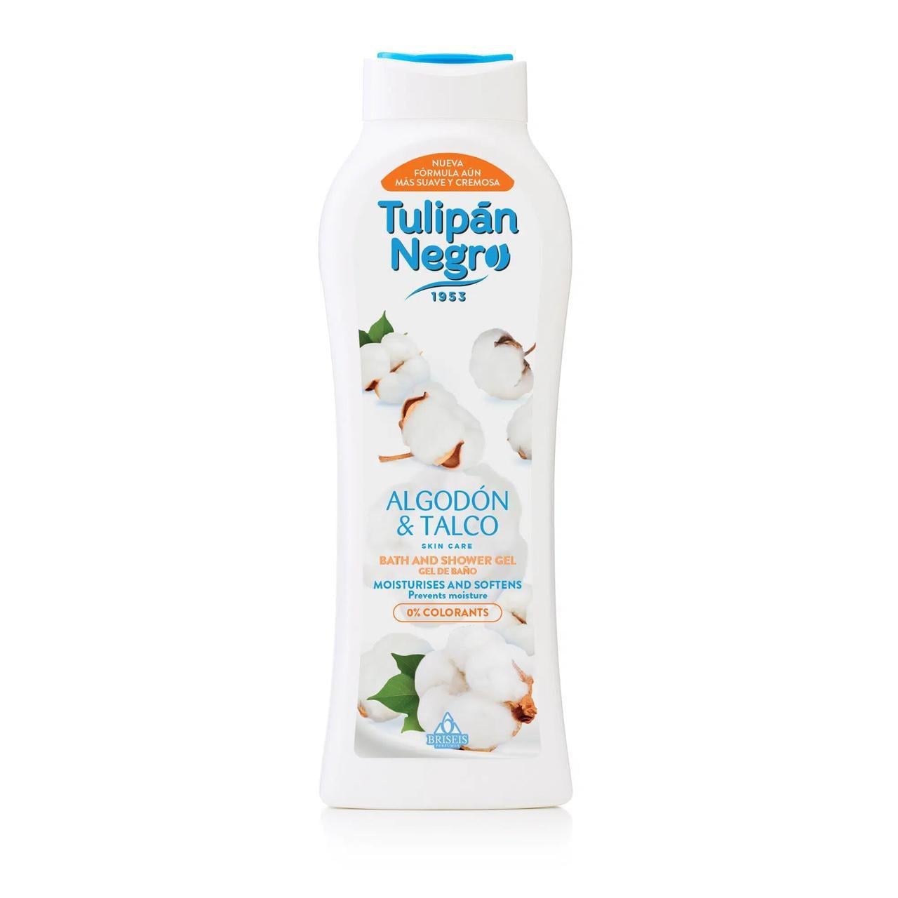 Гель для душа Tulipan Negro Хлопок и тальк 650 мл (2330139471)