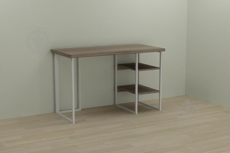 Комп'ютерний стіл Ferrum-decor Кевін 75x120x60 білий ДСП Дуб Сонома Труфель 32мм Комп'ютерний стіл Ferrum-decor Кевін 75x120x60 білий ДСП Дуб Сонома Труфель 32мм