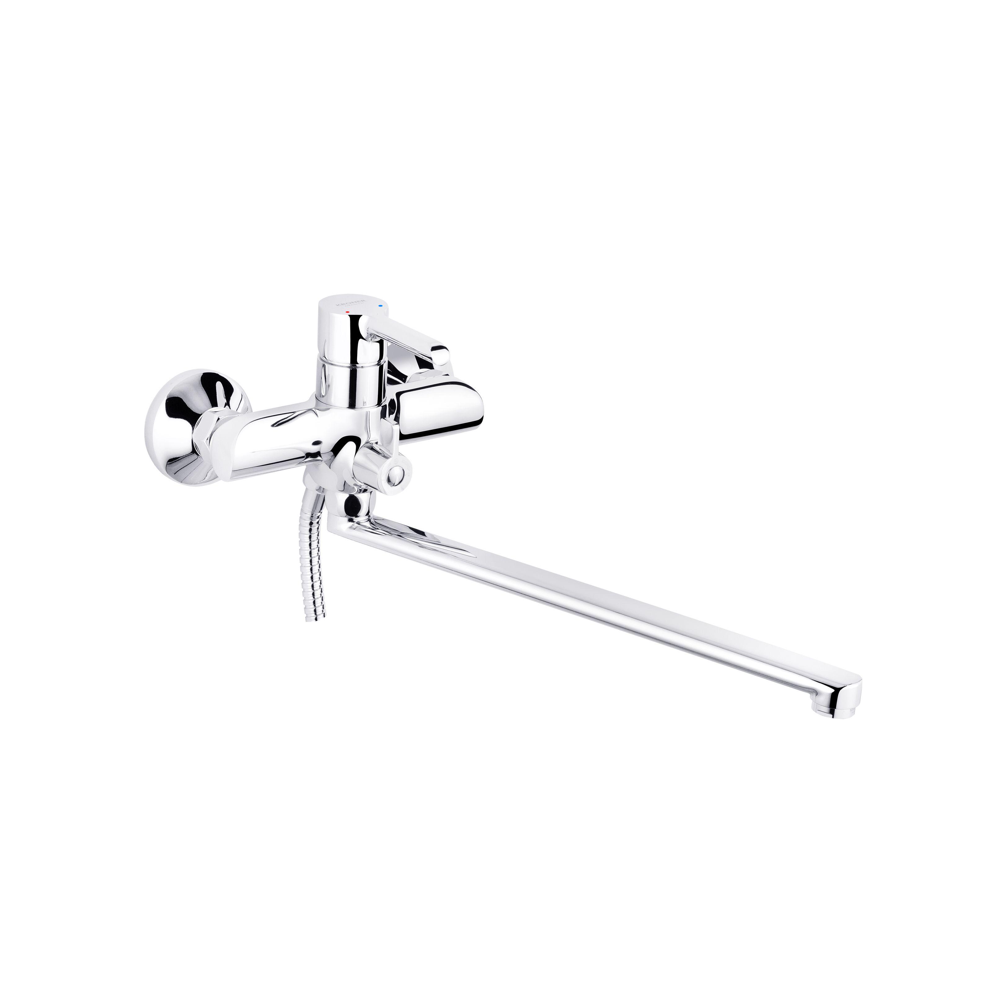 Смеситель для ванны KRONER Essen-C070 CV024329 однорычажный Хром (137782)