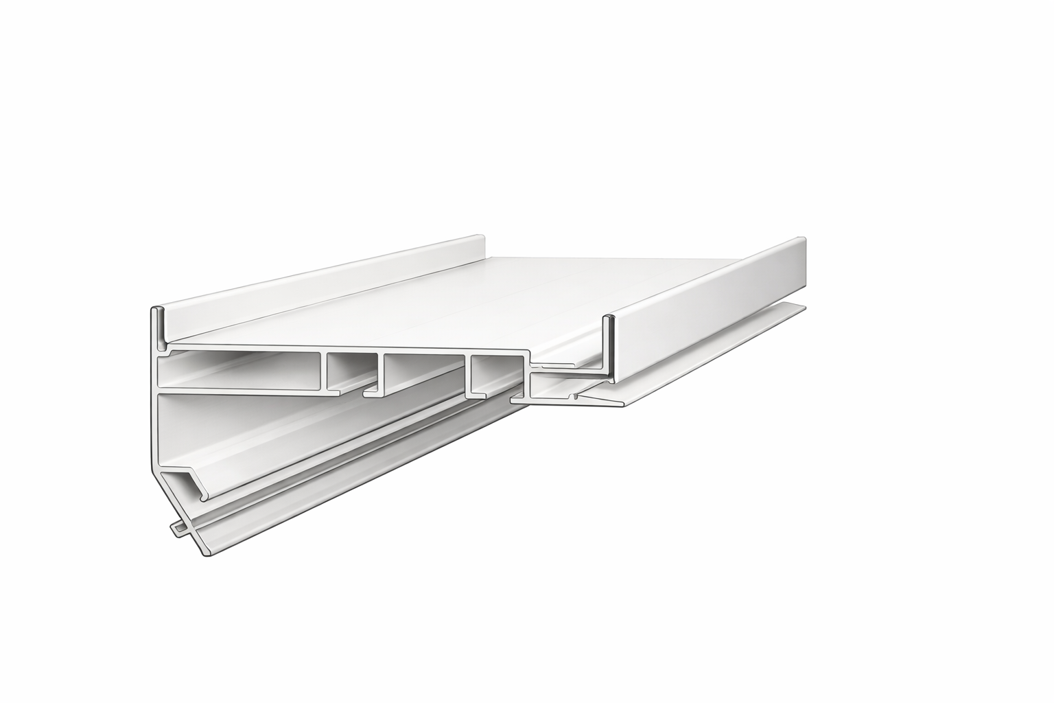 Профиль карниз ArtLine ArtPRO для натяжных потолков алюминиевый 3,6м Белый (25,2203.6мБ)