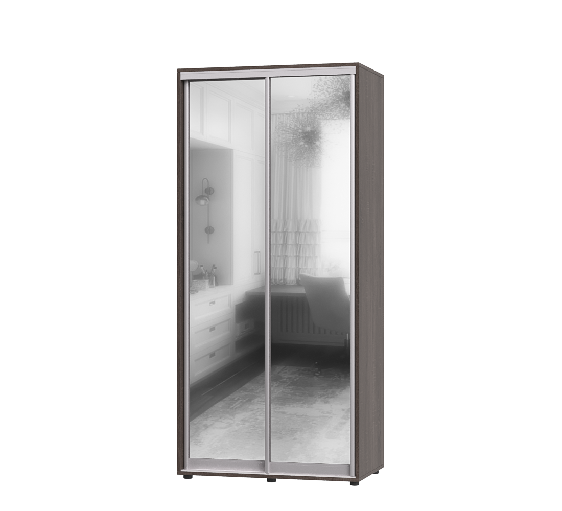 Шкаф-купе двухдверный Эверест ШК-01 110х60х220 см Дуб Сонома Трюфель (07094)