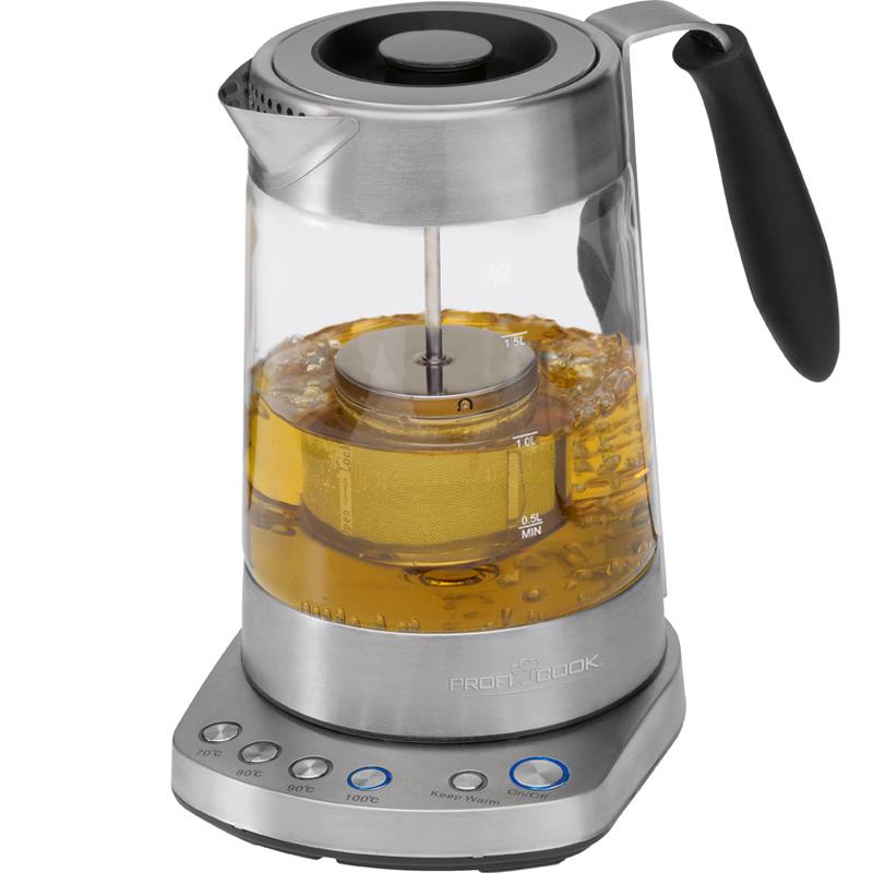 Електрочайник Profi Cook PC-WKS 1020 G скляний (403758) - фото 5