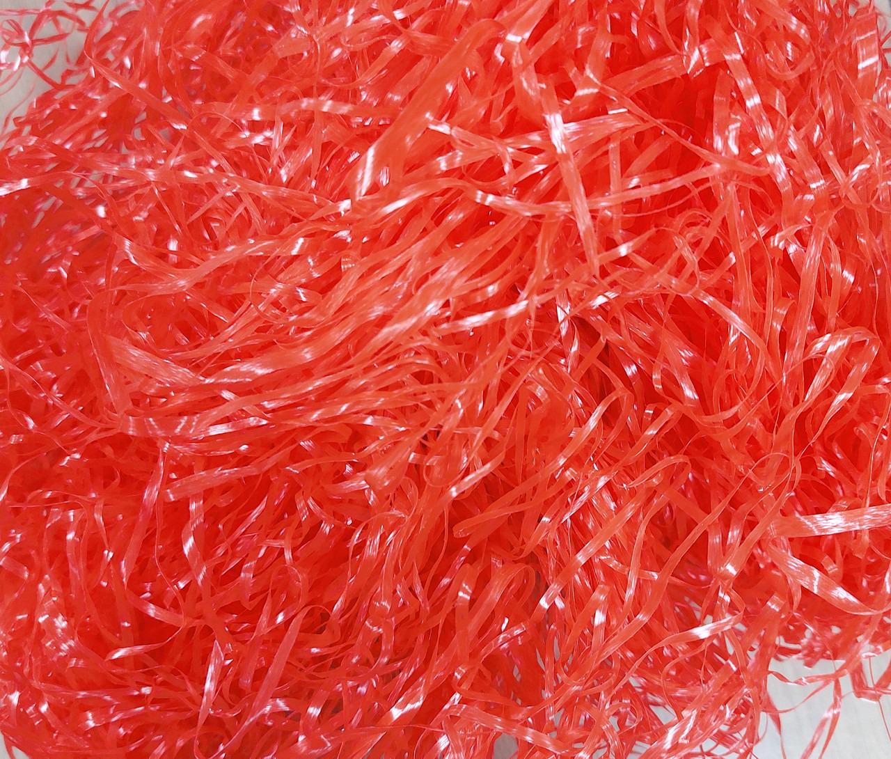 Декоративный наполнитель из полипропилена для подарочных коробок 30 г Red (23160061)