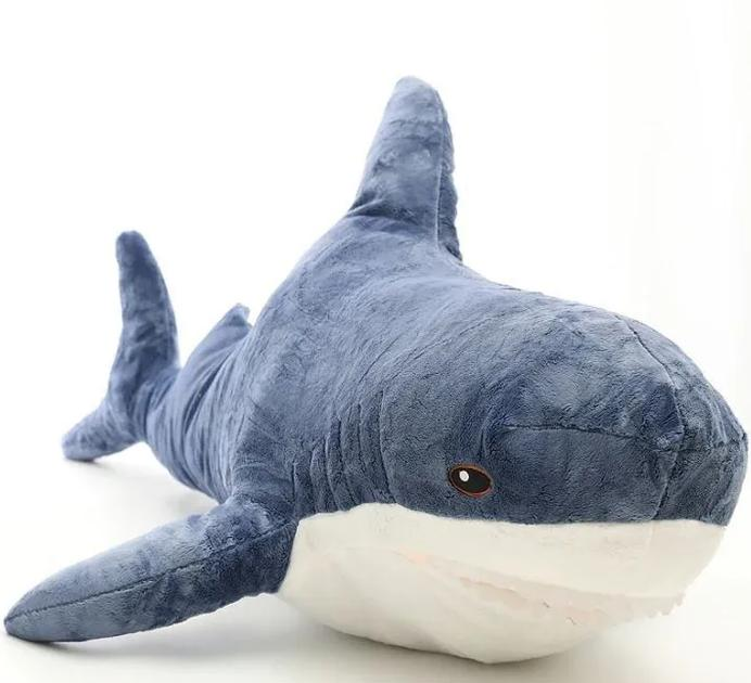 Іграшка м'яка Акула подушка для обіймів 45 см Синій (2117-13) - фото 2 Іграшка м'яка Акула подушка для обіймів 45 см Синій (2117-13) - фото 2