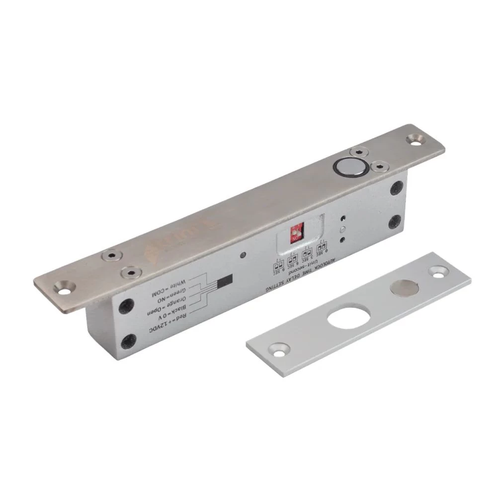 Замок электроригельный Kraft KRF-500A NO 12В защелка для двери IP54 192х25х37 мм (35372)