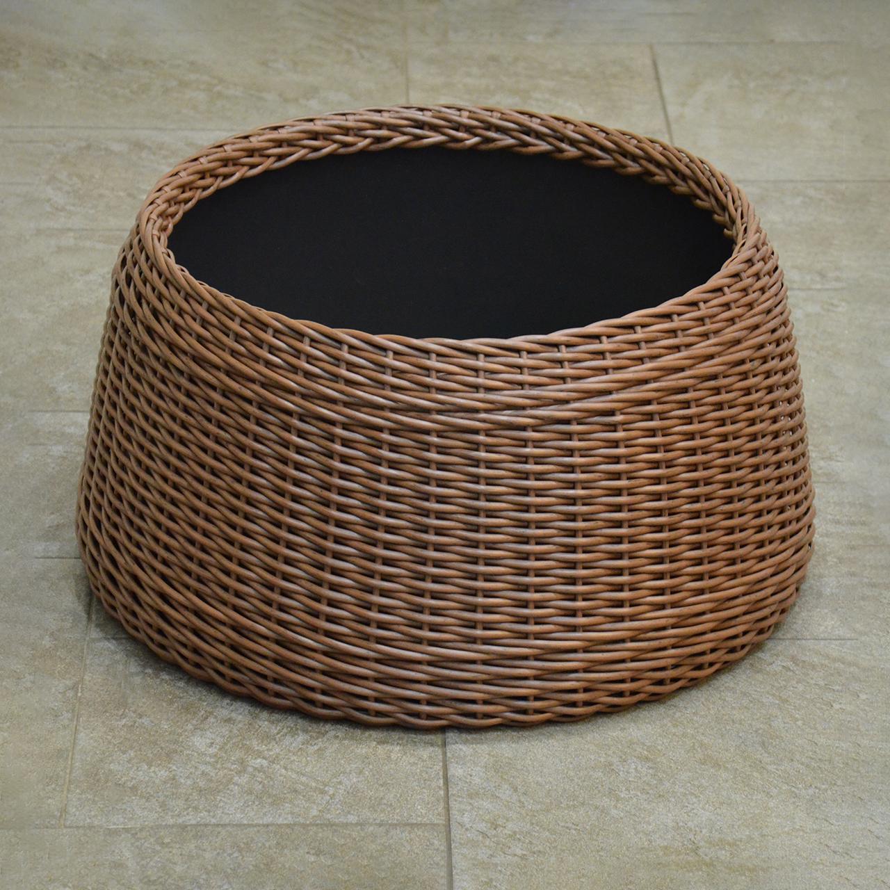 Подставка-юбка под елку плетеная из шт.учного ротанга/ручной работы M Молочный шоколад (23380182) - фото 6 Подставка-юбка под елку плетеная из шт.учного ротанга/ручной работы M Молочный шоколад (23380182) - фото 6