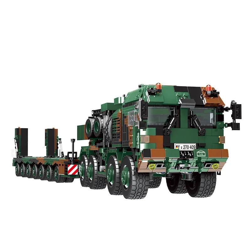 Конструктор детский игровой тягач транспортер танков SLT-2 1912 деталей