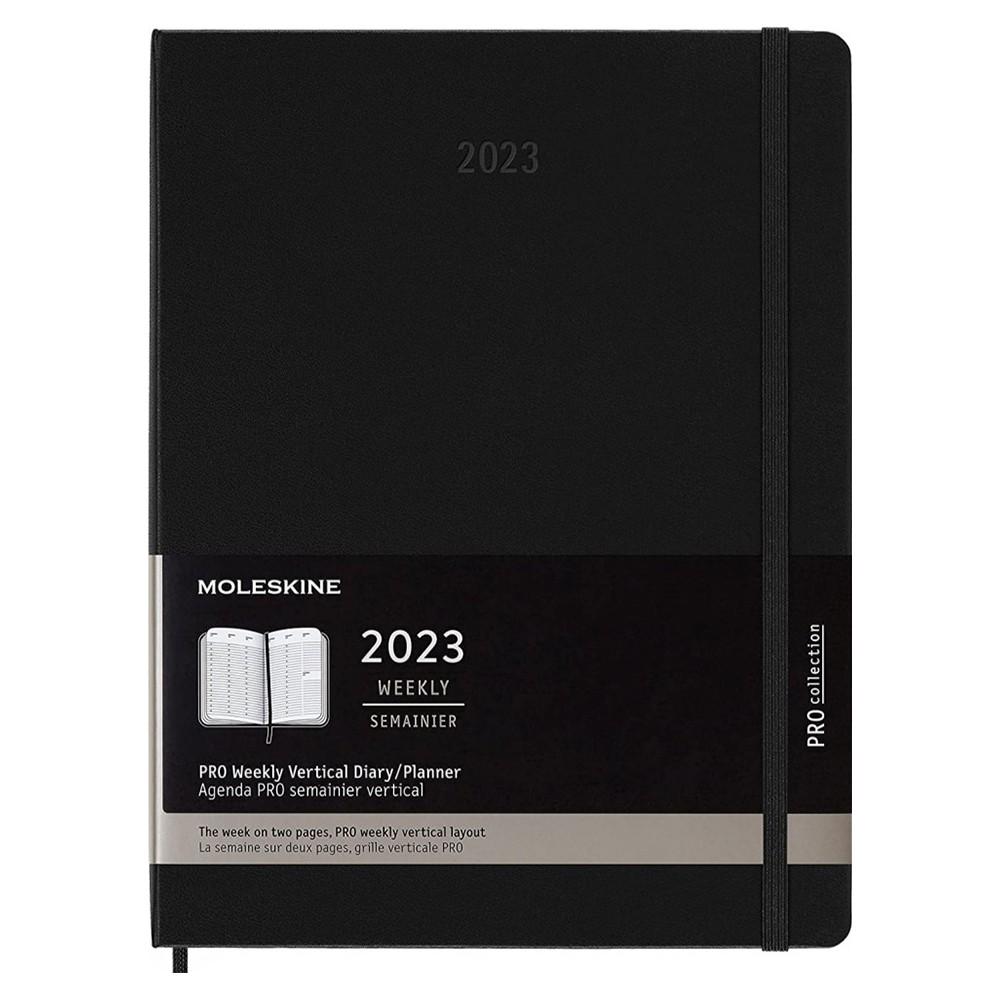 Еженедельник Moleskine вертикальний PRO 2023 большой Черный (DHB12PRO4Y23)