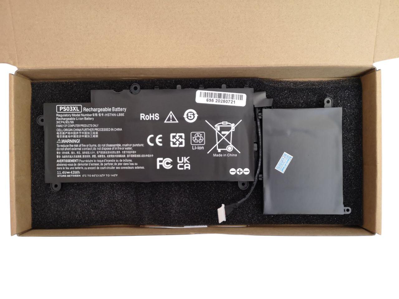 Аккумулятор для HP Stream X360 310 G1/11-P000ND/P100NA/PSO3XL/PS03XL 43Wh 3780 mAh (000012761)