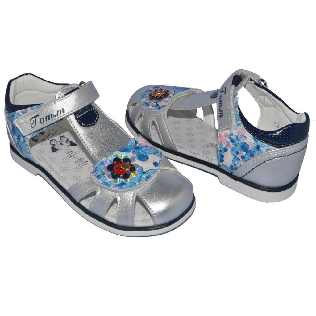 Босоножки для девочки Tom.m 109-52-48 р. 28 18,3 см Серый