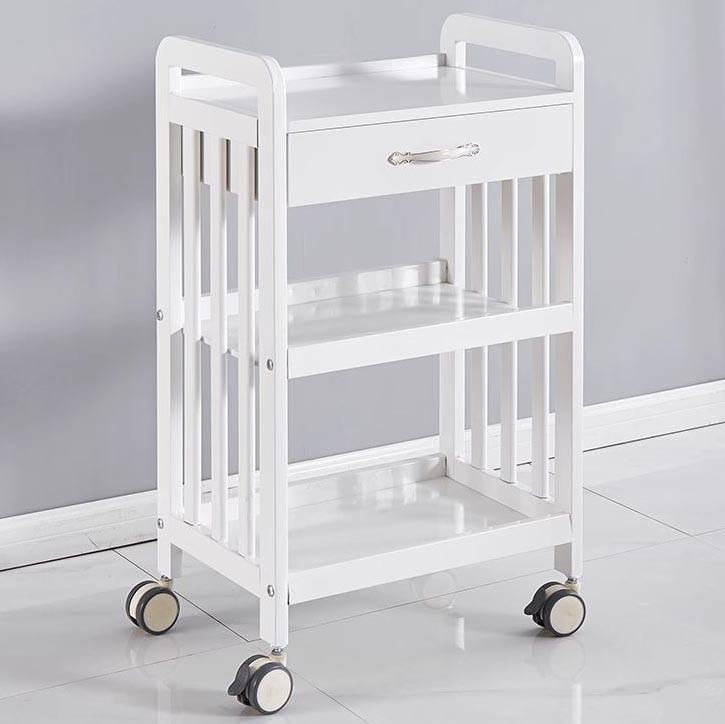 Этажерка для ванной из дерева на колесиках Лиридос Зефир (АБТ-002720)