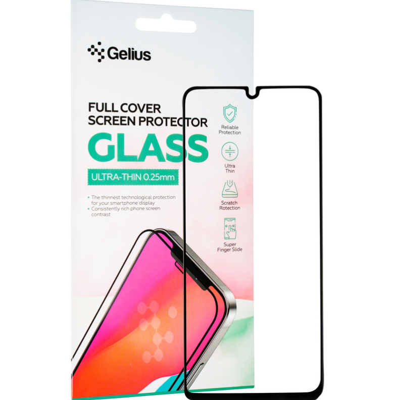 Захисне скло Gelius Full Cover Ultra-Thin 0.25mm для Samsung M325 (M32) Black Захисне скло Gelius Full Cover Ultra-Thin 0.25mm для Samsung M325 (M32) Black