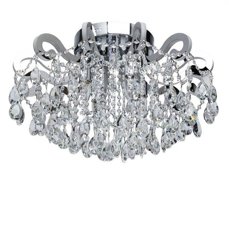 Люстра хрустальная потолочная Light House SR-17036/3+8 CR D500хH380 E27+LED Хром (16118)