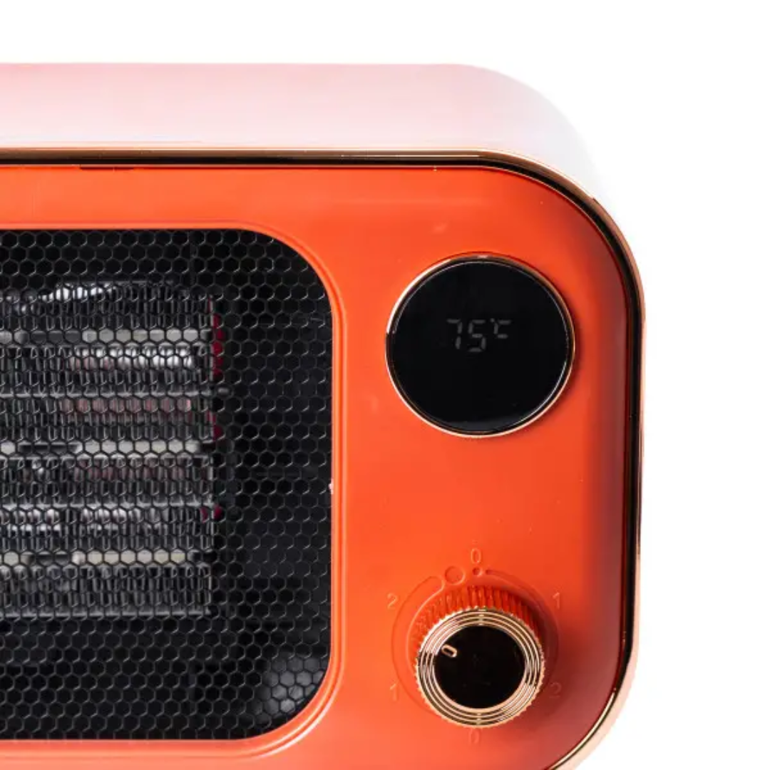 Тепловентилятор портативный 1200 Вт с керамическим нагревательным элементом Оранжевый - фото 2 Тепловентилятор портативный 1200 Вт с керамическим нагревательным элементом Оранжевый - фото 2