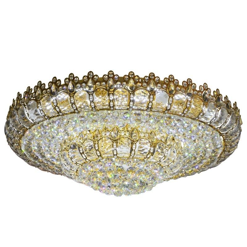 Люстра стельова торт Brille BCL-388S/17xE14/36 LED з підсвічуванням велика