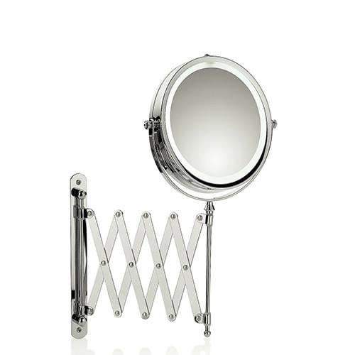 Зеркало косметическое Kela Sade настенное с подсветкой ⌀ 17,5 см 5х Серебристый (20643)