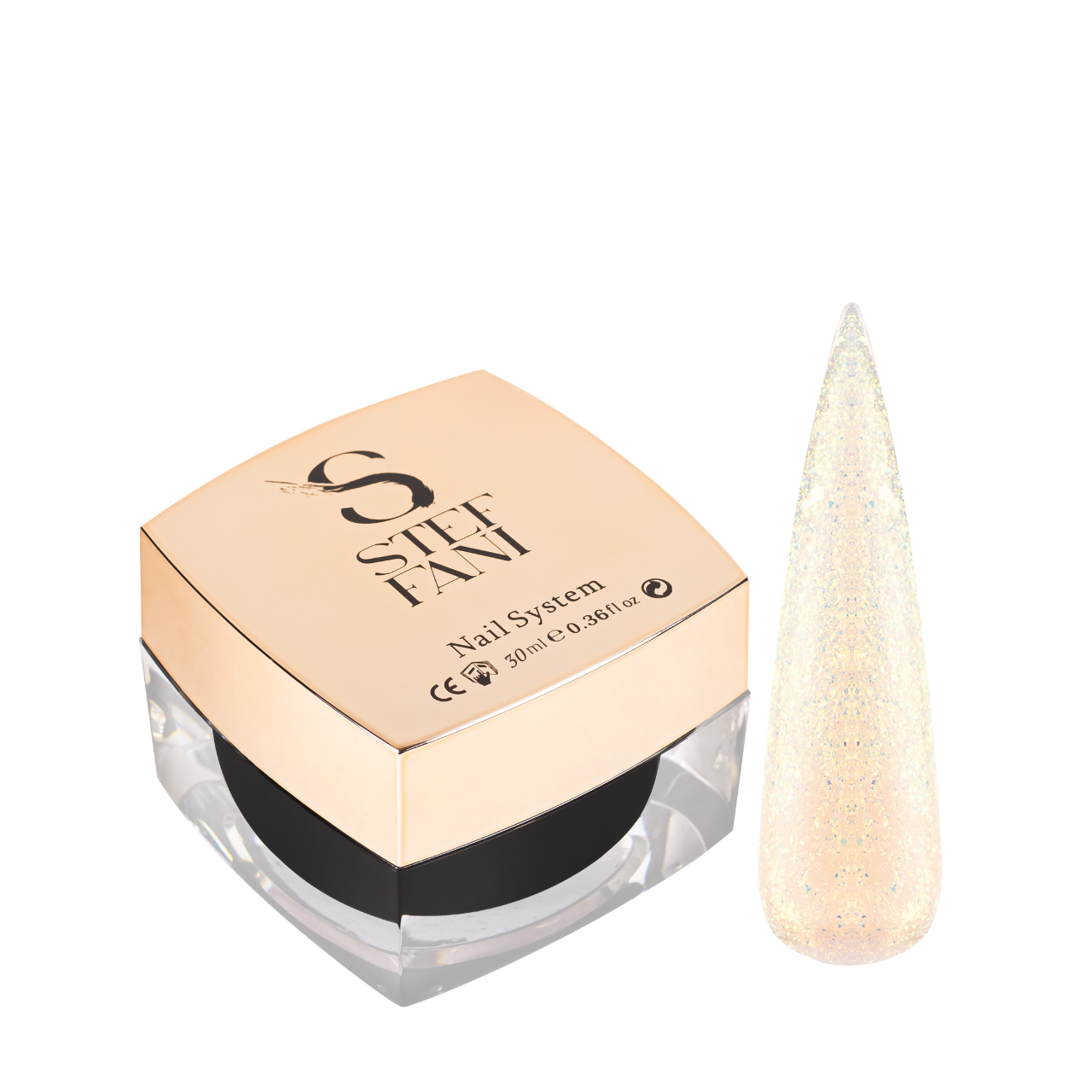 Гель для наращивания ногтей моделирующий Steffani Builder Gel Starry Sky 30 мл 04 Золотистый шиммер (23940669)